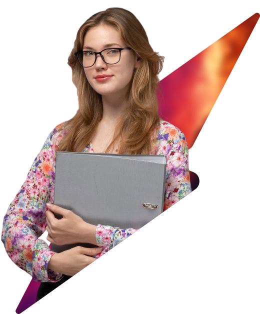 Professional woman holding a laptop representing WeSpred’s digital marketing expertise and growth-driven strategies.